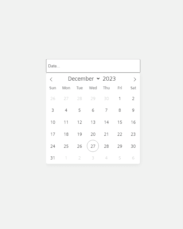 Custom Web Control component for WinCC Unified allows you
to make your SCADA interface more user friendly. In situations where
you need to select a date or date range, it is much more convenient to
use the familiar Date Picker interface. For example, when generating reports.

-  Huge number of localisations for different regions of the globe
- Familiar Web-based interaction interface
- Example TIA Portal V18 project included